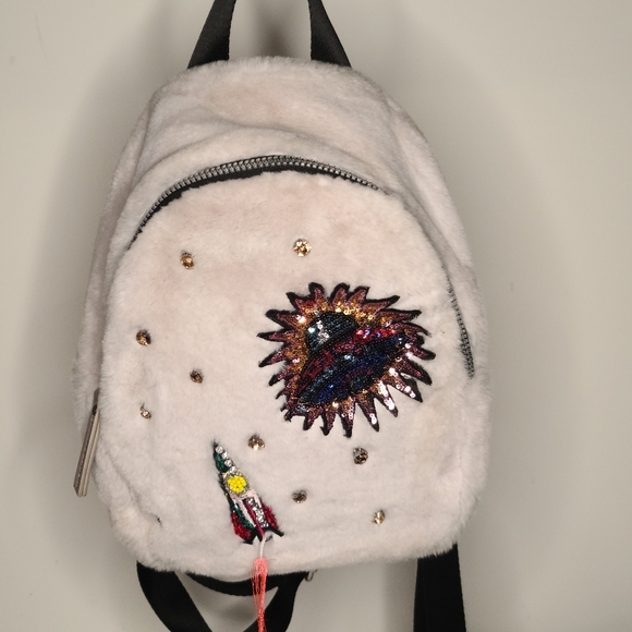 Hannah Banana Plush Glittery Backpack - Picture 3 of 5